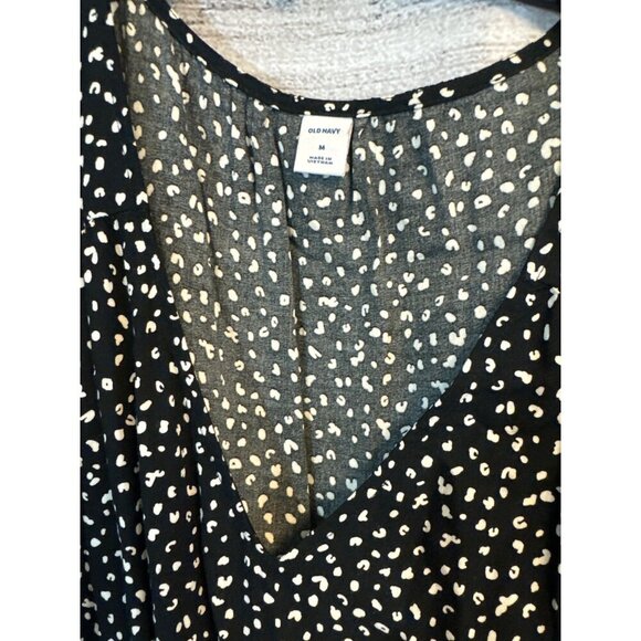 Old Navy Black & White Speckled Sleeveless Dress Size M - Picture 2 of 3